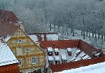 Jochen Mensing: Silvester 2001 in T�bingen, Blick auf Evangelisches Stift und Platanenallee
