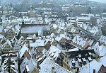 Jochen Mensing: Silvester 2001 in Tübingen, die Unterstadt im Schnee