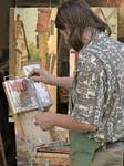 Jochen Mensing: Umbrisch-Provencalischer Markt 2003. Kunstmaler Juri Platon