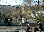 Jochen Mensing: Es wird Fr�hling am Anlagensee in T�bingen, 11.2.2001 