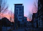 Jochen Mensing: Kelternturm in Morgenr�te