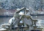 Jochen Mensing:Die Dannecker'sche Nymphengruppe am Anlagensee in T�bingen im Winter